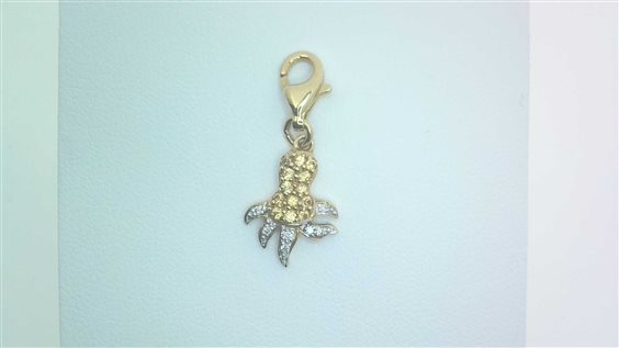 Charm Donna Oro Donna Fantasie Di Colore in Oro giallo Zaffiro giallo 0.06 Ct CHP004 - CHP004